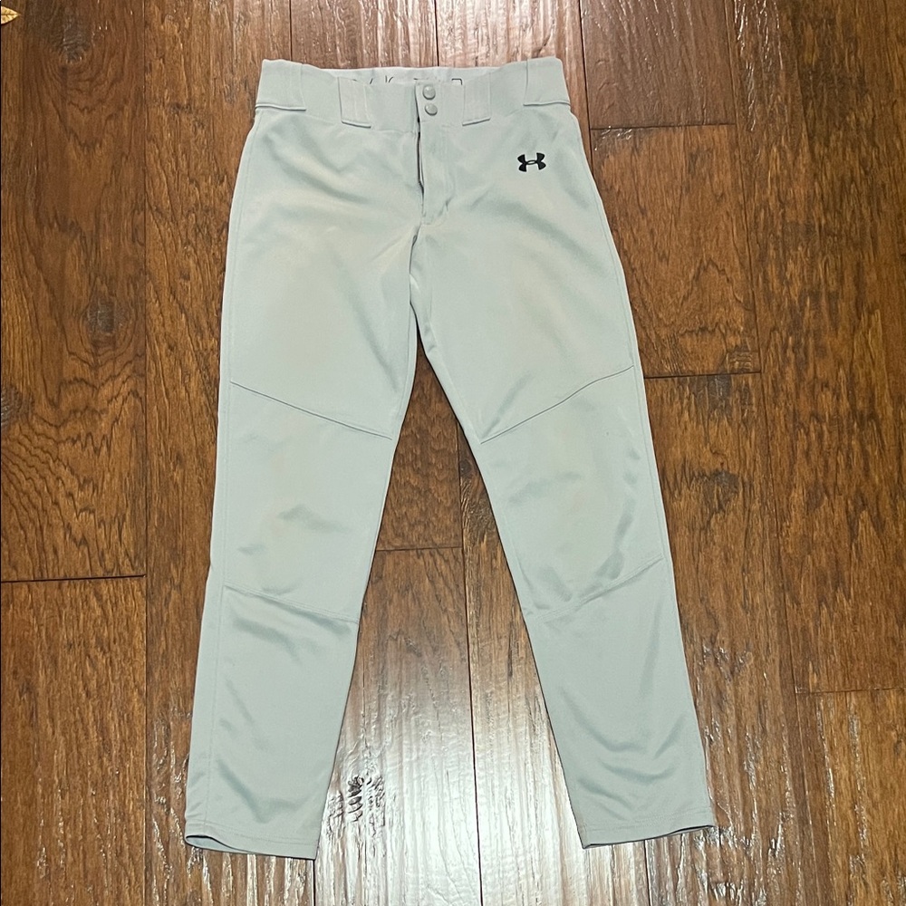 Under Armour Boy's Light Gray Baseball Pants
